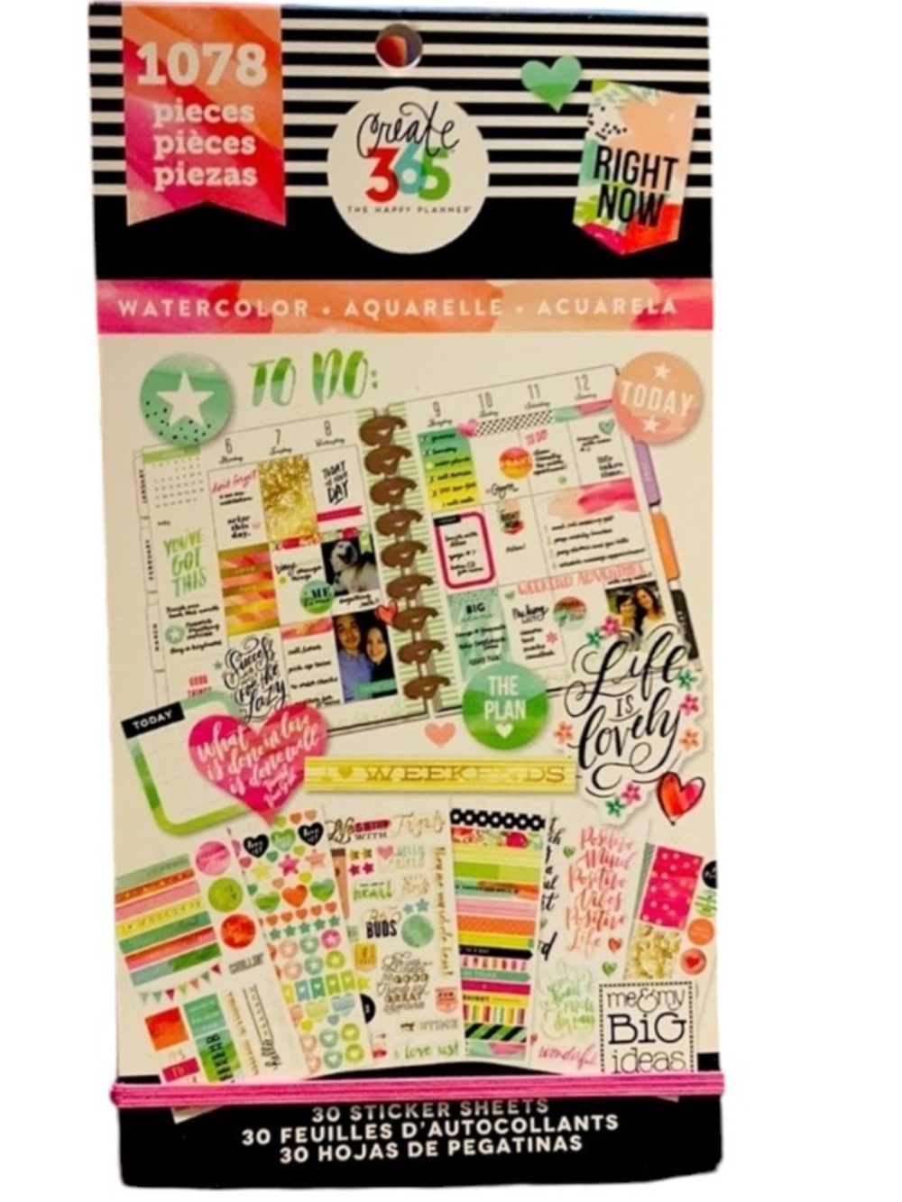 Me & my big ideas , color story  sticker sheets book used
